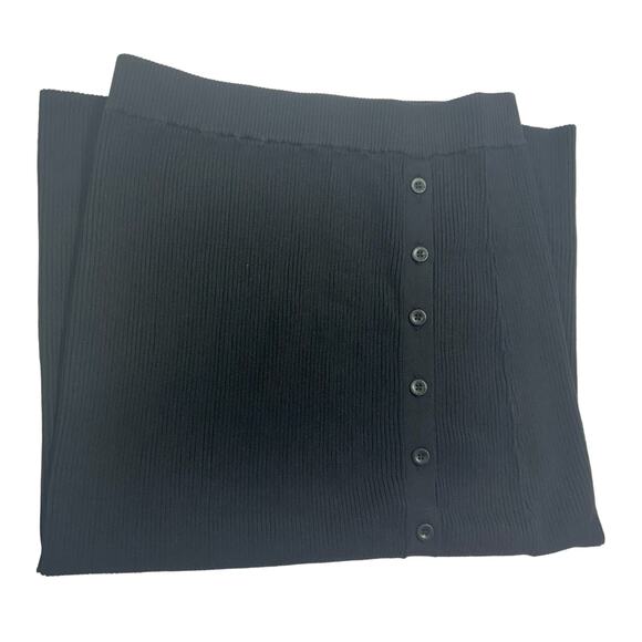 Lita by Ciara NWOT Side Button Rib Skirt Black Size XXLarge MSRP $228 - Picture 2 of 3